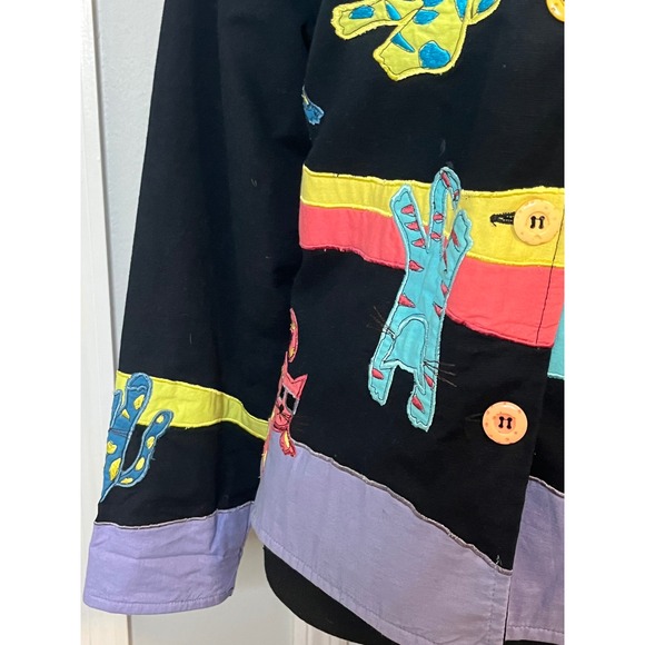 Vintage Keren Hart? Cat Jacket
Womens Applique Embroidered
Multi Karen Cats - Picture 3 of 8